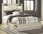 Cambeck Queen Panel Bed with Storage, Dresser, Mirror, Chest and 2 Nightstands