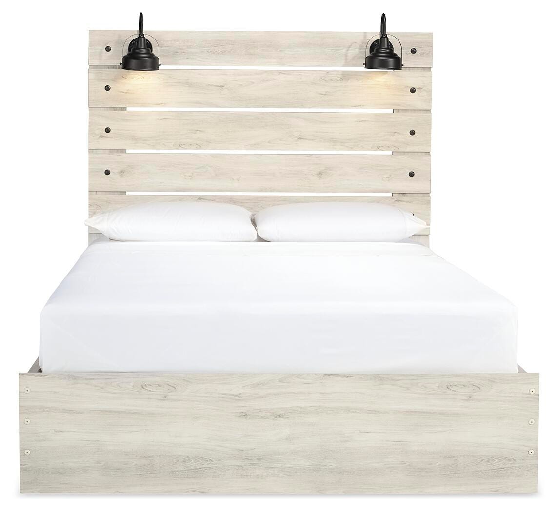 Cambeck Queen Panel Bed with Storage, Dresser, Mirror, Chest and 2 Nightstands