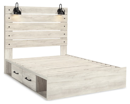 Cambeck Queen Panel Bed with 2 Storage Drawers