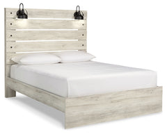 Cambeck Queen Panel Bed with Mirrored Dresser and Nightstand