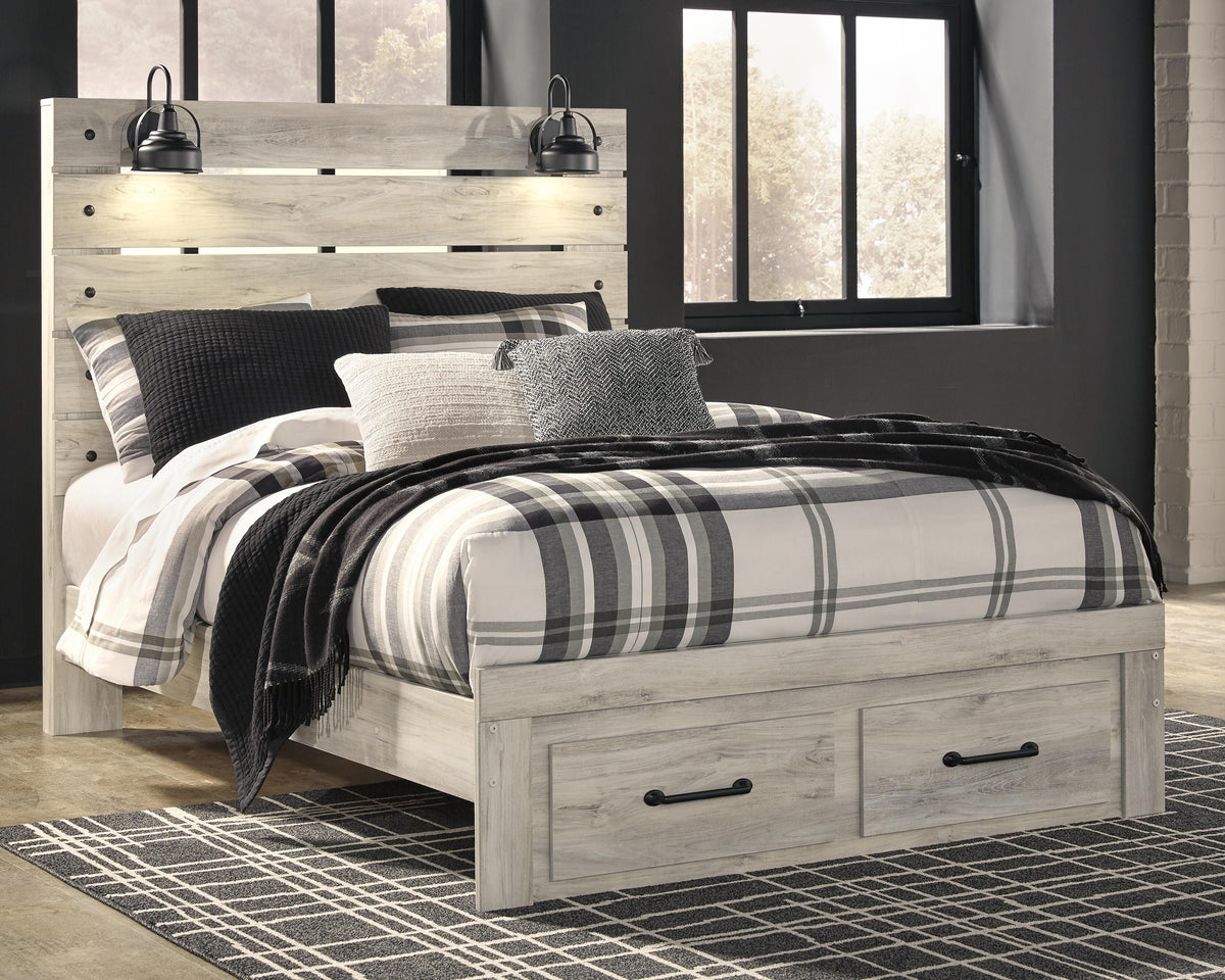 Cambeck Queen Panel Storage Bed, Dresser and Nightstand