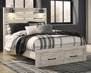 Cambeck Queen Panel Storage Bed, Dresser, Mirror and Nightstand