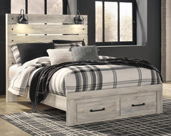 Cambeck Queen Panel Storage Bed, Dresser, Mirror and Nightstand