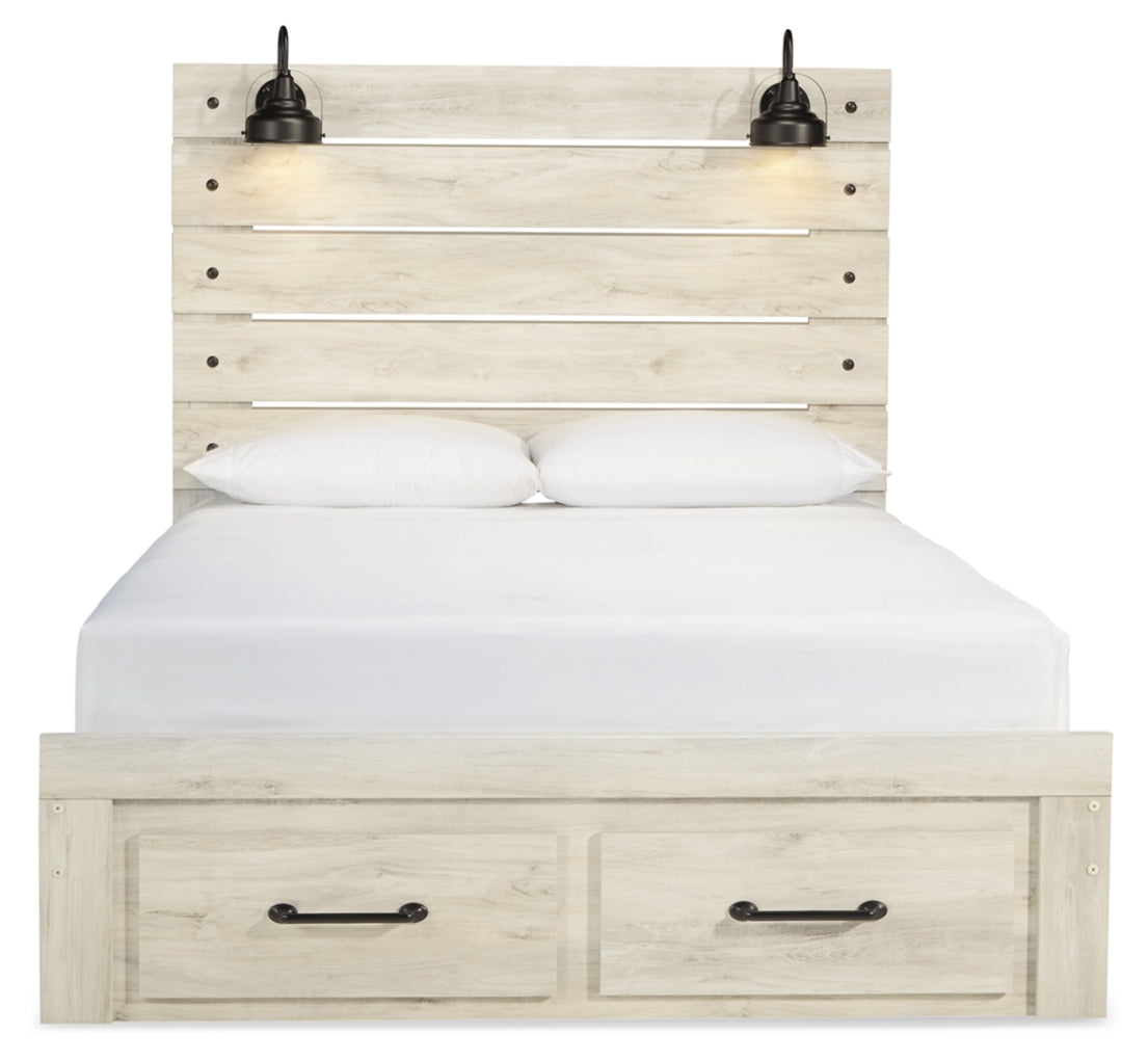Cambeck Queen Panel Bed with 2 Storage Drawers