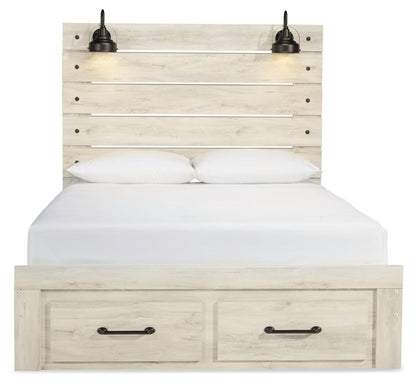 Cambeck Queen Panel Bed with 2 Storage Drawers