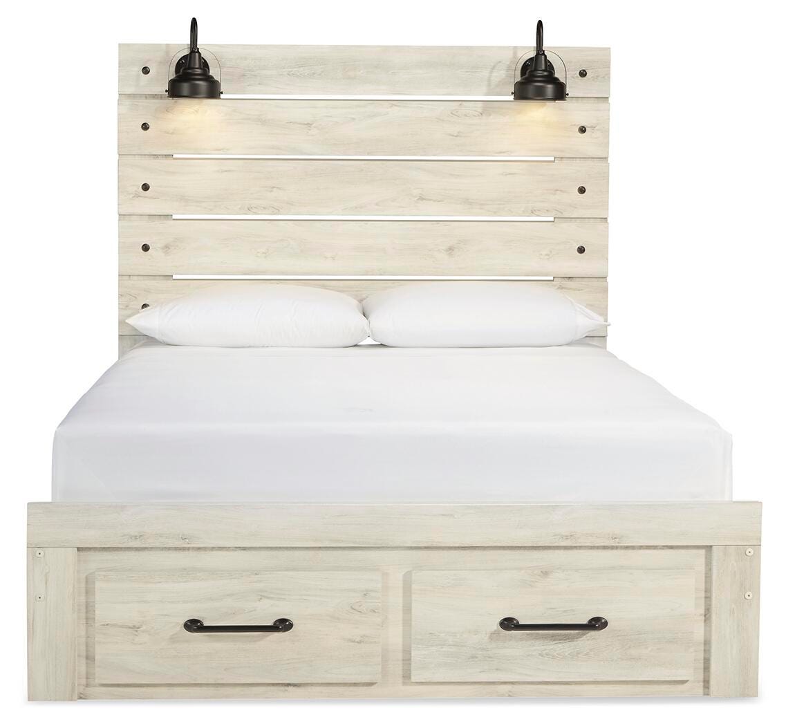 Cambeck Queen Panel Storage Bed, Dresser and Nightstand