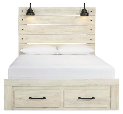 Cambeck Queen Panel Storage Bed, Dresser and Nightstand
