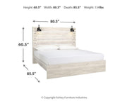 juego de recámara Cambeck King Panel 5PC con Espejado Cómoda & 2 Burós