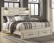 Cambeck King Panel Storage Bed, Dresser, Mirror and Nightstand