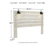 Cambeck Panel Headboard with Mirrored Dresser & Nightstand