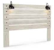 Cambeck King Panel Headboard Bed with Mirrored Dresser, Chest and Nightstand