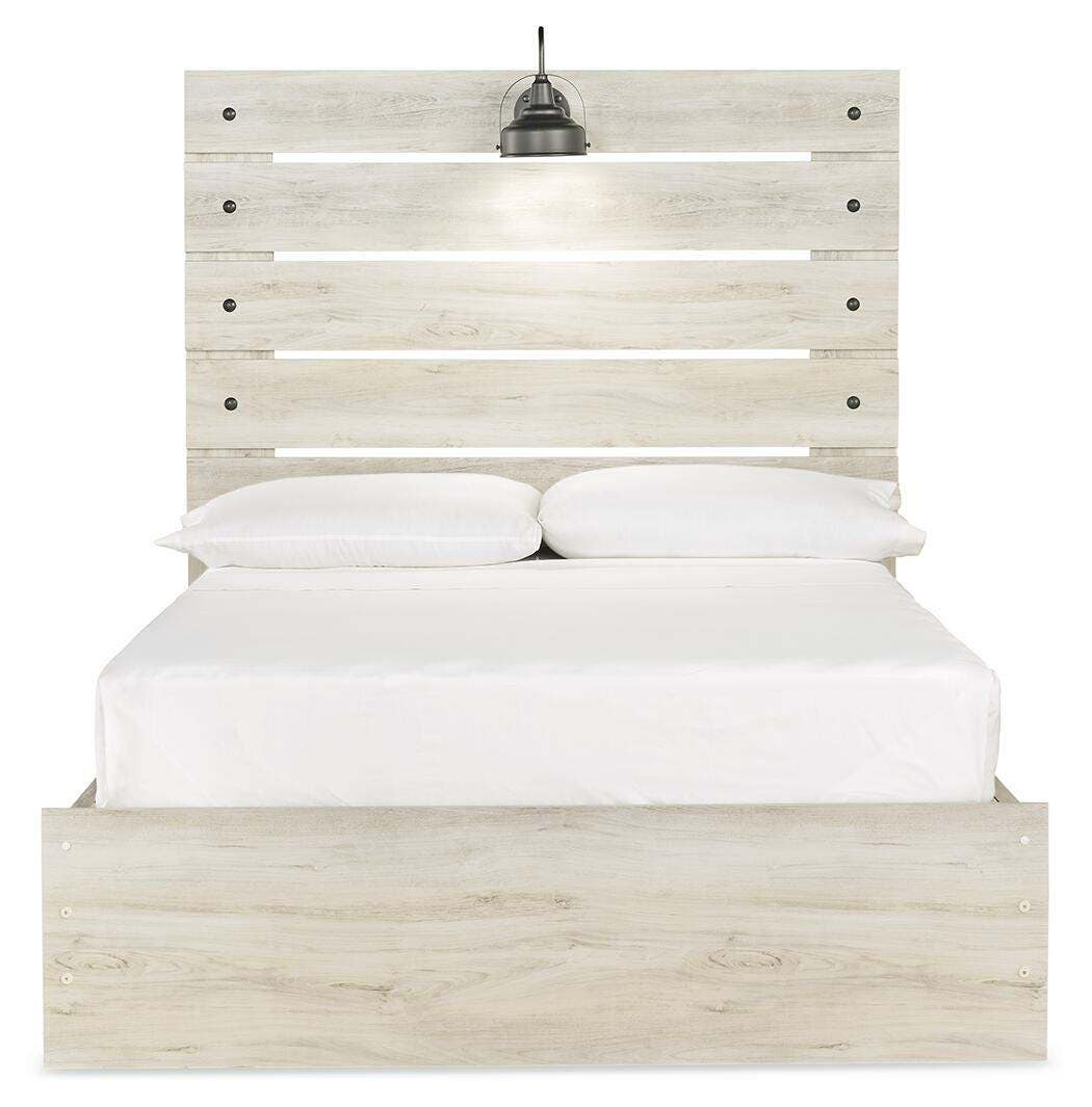 Cambeck Full Panel Bed with Storage, Dresser and Nightstand
