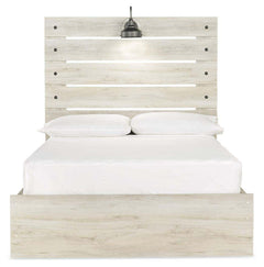Cambeck Full Panel Bed with Storage, Dresser and Nightstand