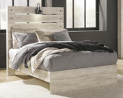 Cambeck Full Panel Bed with Mirrored Dresser