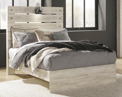 Cambeck Full Panel Bed with Mirrored Dresser