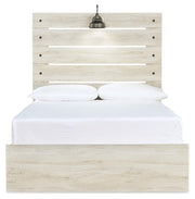 Cambeck Full Panel Bed with Mirrored Dresser