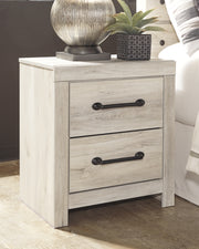 Cambeck Twin Panel Headboard Bed with Mirrored Dresser, Chest and Nightstand