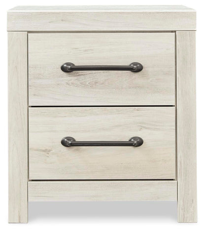 Cambeck Panel Headboard with Mirrored Dresser & Nightstand