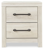 Cambeck Queen Panel Bed with 2 Storage Drawers with Mirrored Dresser, Chest and Nightstand