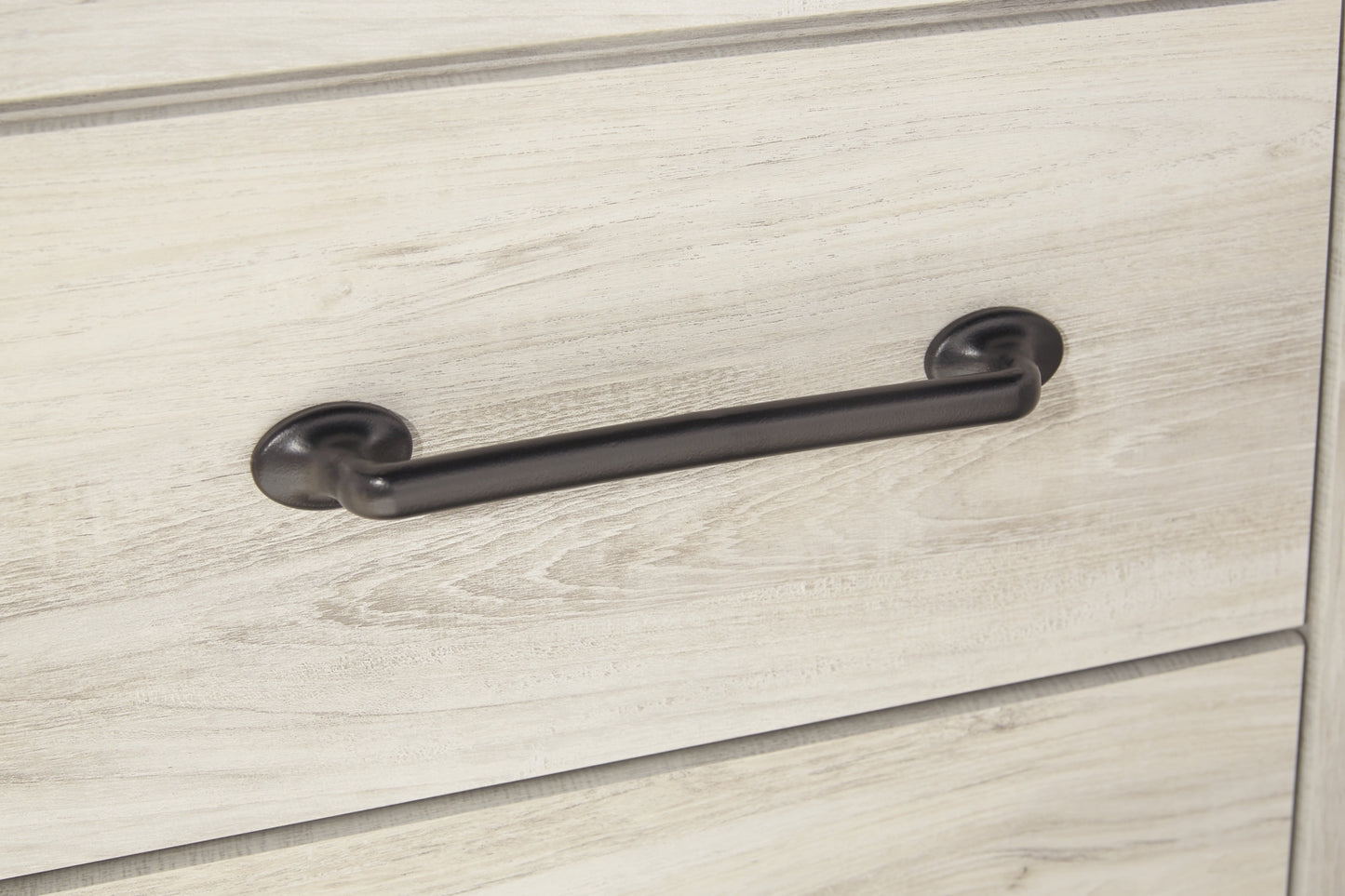 Cambeck Twin Panel Headboard Bed with Mirrored Dresser and Chest