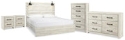 Cambeck King Panel 5PC Bedroom Set with 2 Nightstands