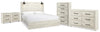 Cambeck King Panel 5PC Bedroom Set with 2 Nightstands