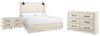 Cambeck King Panel 4PC Bedroom Set with 2 Nightstands
