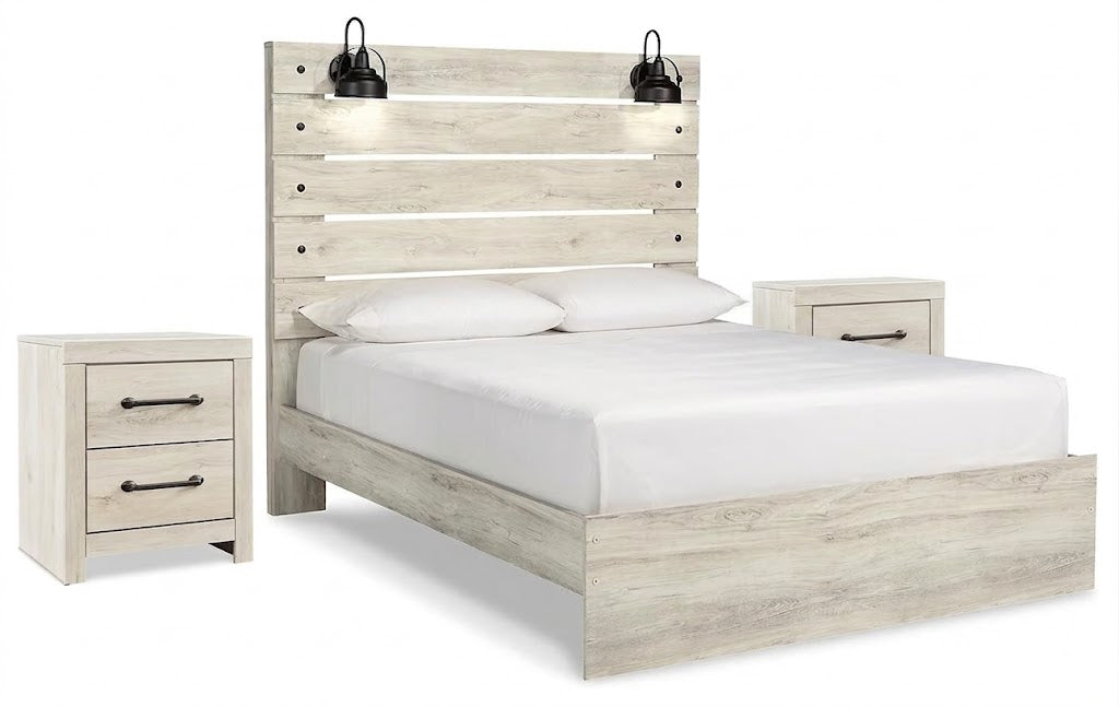Cambeck Queen Panel Bedroom Set with 2 Nightstands