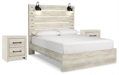 Cambeck Queen Panel Bedroom Set with 2 Nightstands