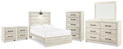 Cambeck Panel 6PC Bedroom Set with 2 Nightstands