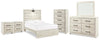 Cambeck Panel 6PC Bedroom Set with 2 Nightstands