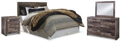 Derekson Queen Panel Headboard, Dresser, Mirror and Nightstand