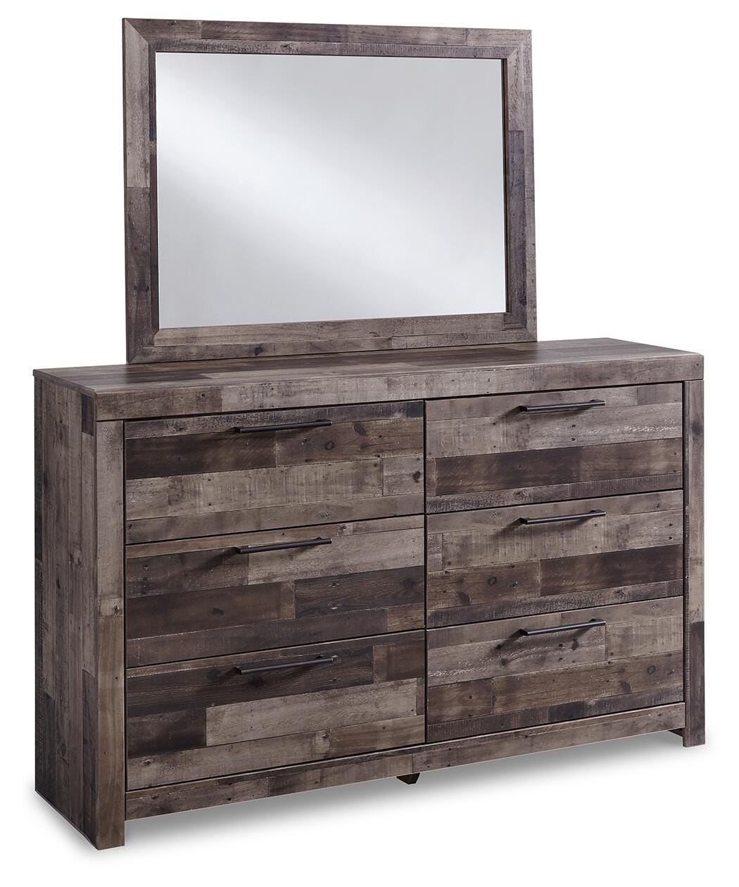 Derekson Full Panel Bed, Dresser, Mirror and Nightstand