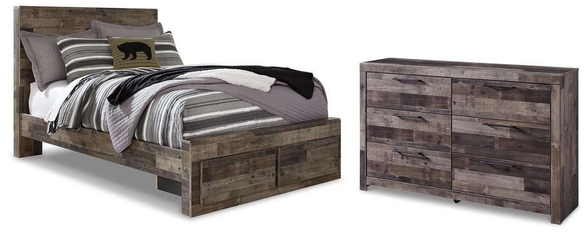 Derekson Full Panel Storage Bed and Dresser