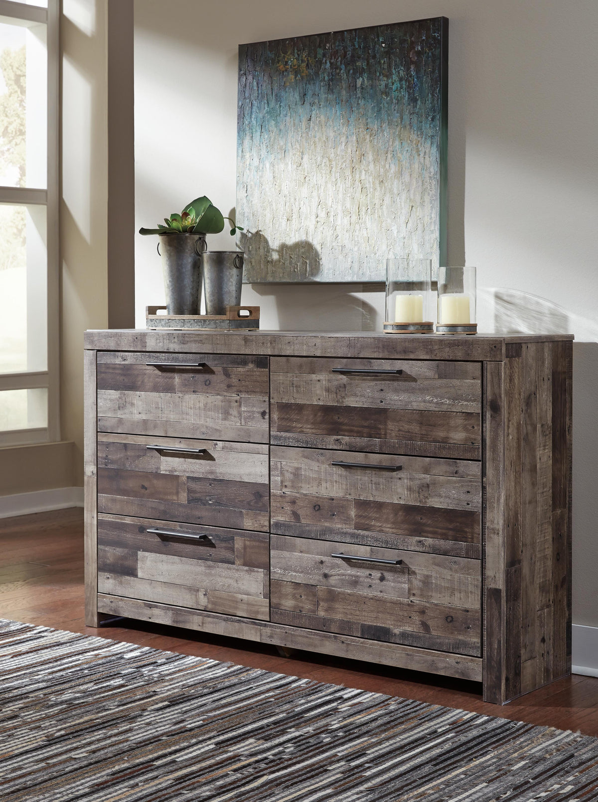 Derekson Full Storage Bed, Dresser and Nightstand