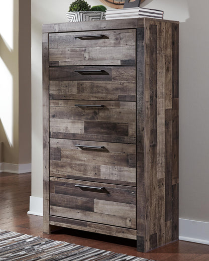 Derekson Queen Panel Headboard, Dresser, Chest and Nightstand