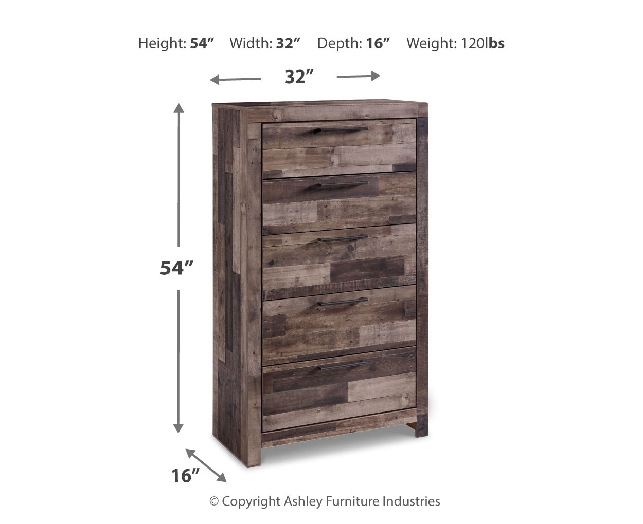 Derekson Five Drawer Chest