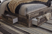 Derekson King Panel Bed with 6 Storage Drawers