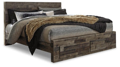 Derekson King Panel Bed, Dresser, Chest and Nightstand