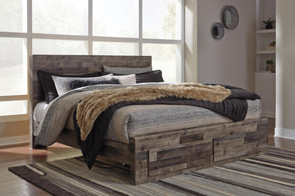 Derekson King Panel Bed, Dresser, Chest and Nightstand