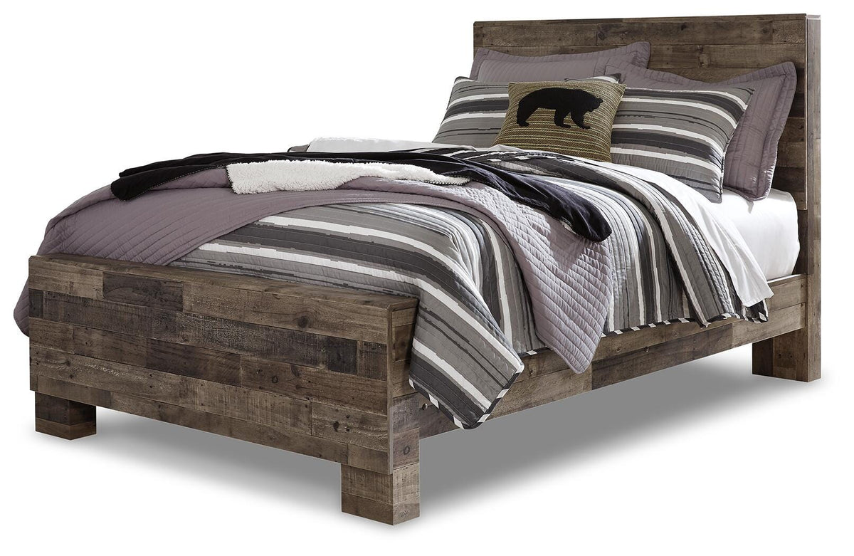 Derekson Full Panel Bed, Dresser, Mirror and Nightstand