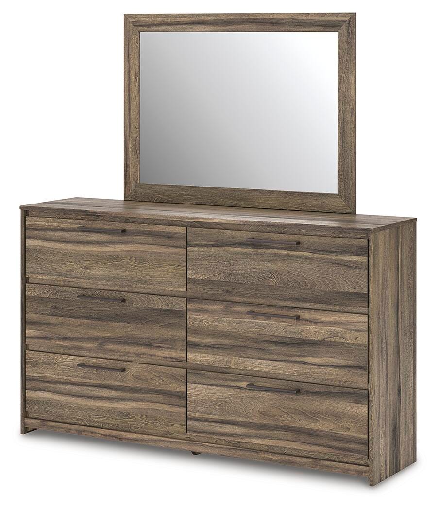 Elbrim Queen Panel Bed, Dresser, Mirror and Nightstand