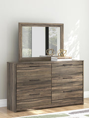 Elbrim King Panel Bed, Dresser, Mirror and Nightstand