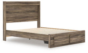 Elbrim Queen Panel Storage Bed, Dresser, Mirror and Nightstand