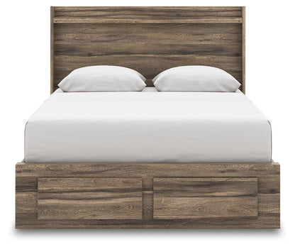 Baystorm Queen Panel Storage Bed, Dresser and Nightstand