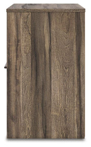 Elbrim Queen Panel Storage Bed, Dresser, Mirror and Nightstand