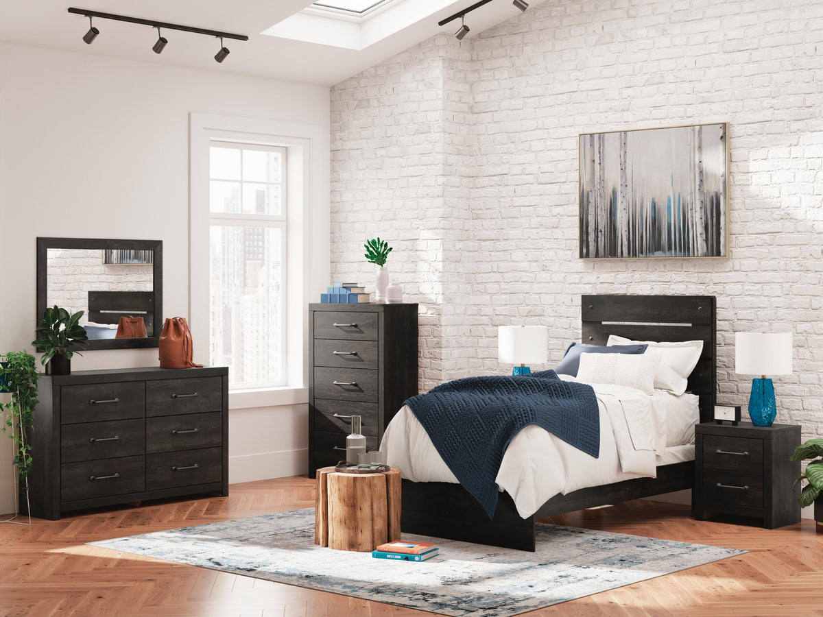 Delmorta Twin Panel Bed