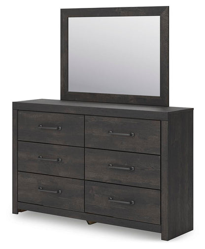Hollivern Twin Panel Storage Bed, Dresser, Mirror and Chest
