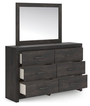 Hollivern Full Panel Storage Bed, Dresser, Mirror and Chest