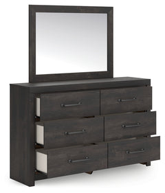 Hollivern Queen Panel Bed, Dresser, Mirror and Chest